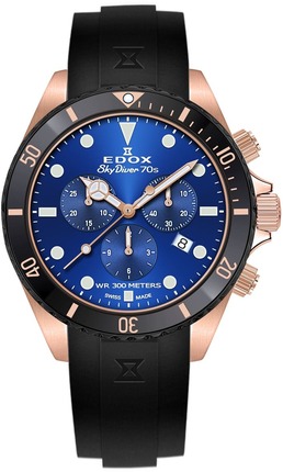 Edox SkyDiver 70s Chronograph 10238 37RNNCA BUI