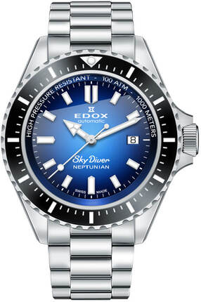 Edox SkyDiver Neptunian Automatic 80120 3NM BUIDN