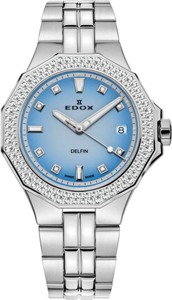 Edox Delfin Diver Date Lady 53020 3D120M BUCND