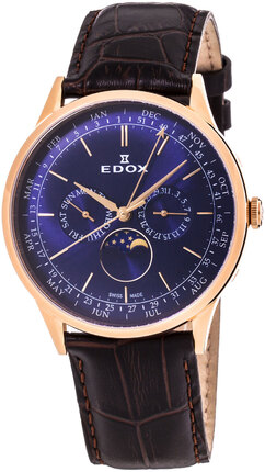 Edox Les Vauberts Annual Calendar 40101 37RC BUIR