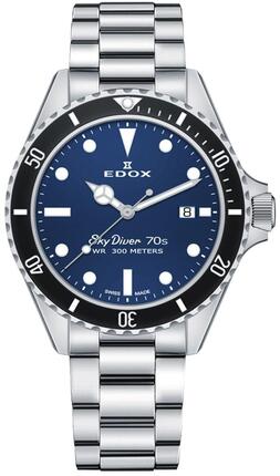 Edox SkyDiver 70s Date Quartz 53017 3NM BUI