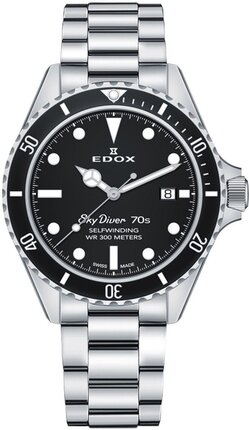Edox SkyDiver 70s Date Automatic 80112 3NM NI