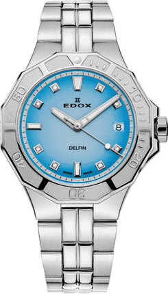 Edox Delfin Diver Date Lady Special Edition 53020 3M BUCND