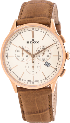 Edox Les Vauberts Chronograph Date 10236 37RC BEIR