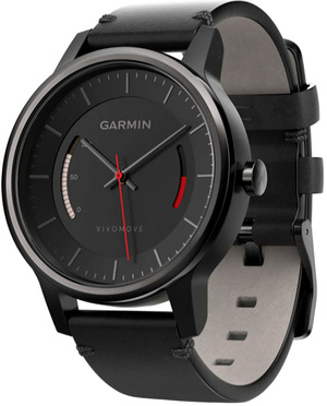 Garmin Vívomove Classic, Black with Leather Band